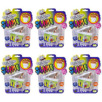 6PK MDI Erupt Slime Toilet Educational Experiment Kids Toy Kit 5y+