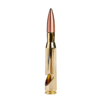 MDI 0.50 Caliber Bullet Bottle Opener/Cap Remover Barware - Gold