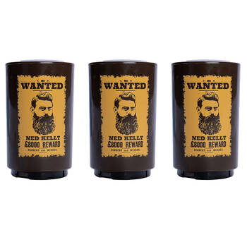 3PK MDI Bushranger Ned Kelly Push Down Bottle Opener/Cap Remover Barware