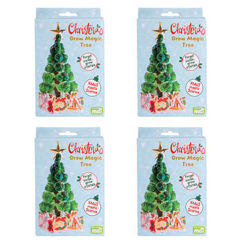 4PK MDI Grow Magic Christmas Tree Educational Experiment Kids Toy Kit