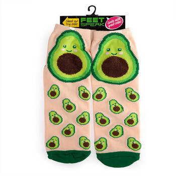 Feet Speak Avocado Women's Casual Crew Socks One-Size