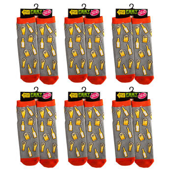 6PK Feet Speak Bring Beer Women's Casual Crew Socks One-Size