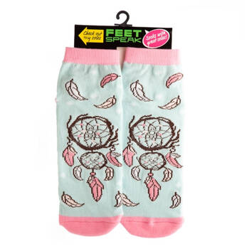 Feet Speak Dreamcatcher Women's Casual Crew Socks One-Size