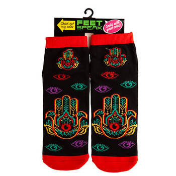 Feet Speak Hamsa Women's Casual Crew Socks One-Size