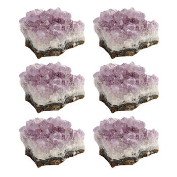 6PK Wishstone Gemstone Purple Amethyst Wellness Stone Purple