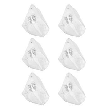 6PK Wishstone Gemstone Clear Quartz Wellness Balance/Happiness Stone