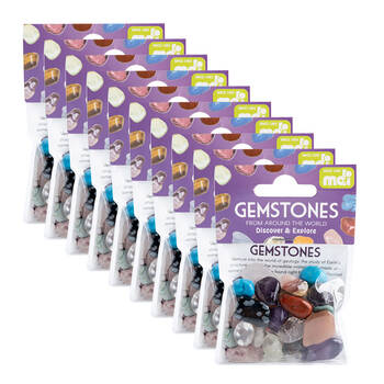 10PK Wishstone Gemstone Collection Wellness Natural Stone