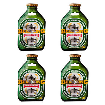 4PK MDI Beer Ring Bottle Opener/Cap Remover Barware Acccessory