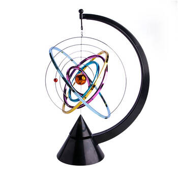 MDI Kinetic Art Solar System Desk Toy Motion Science Display 20x30cm
