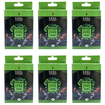 6x 10pc Wild Scents Soul Sticks Backflow Incense Cones - Patchouli