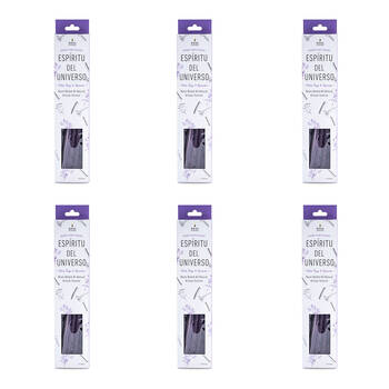 6PK Wild Scents Hand-Rolled Resin Incense Sticks White Sage & Lavender 23x1x1cm