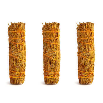 3PK Wild Scents Hand-Bound Smudge Stick Sage Indian Sandalwood 11x2x2cm