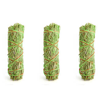 3PK Wild Scents Cleansing Hand-Bound Smudge Stick Sage Patchouli 11x2x2cm