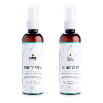 2PK Wild Scents Smudge Sprays White Sage & Eucalyptus Scent Fragrance 100ml
