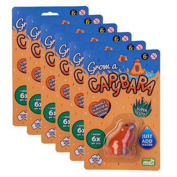 6PK Capybara Grow a Capybara Kids Activity Fun Play Interactive Toy 