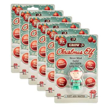 6PK MDI Grow a Christmas Elf Kids Activity Fun Play Interactive Toy 