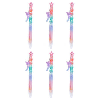 6PK Aquaworld Spiral Ball Pen Dolphin Writing Stationery Kids/Children