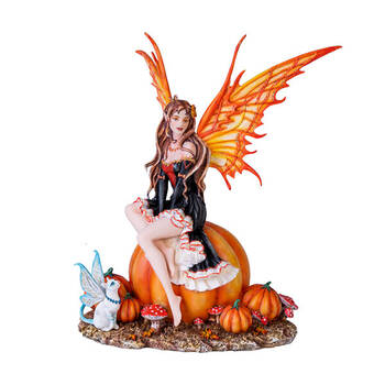 Mystical Worlds Nene Thomas Fairy Figurine/Statue Pumpkin Patch 28.5x31cm