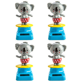 4PK Outback Mates Solar Dancing Koala Desk Car Dashboard Decoration Figure