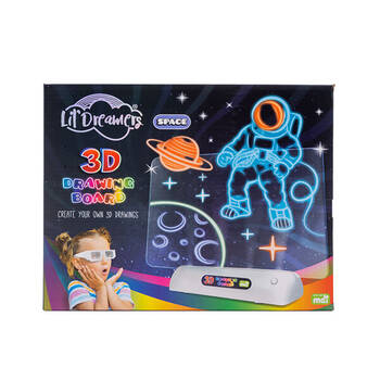 Lil Dreamers Illuminate 3D Draw Board Art Set - Space 6y+