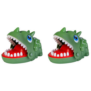 2PK Dino Island Snappy Bite Dino Attack 16x10.5cm - Green 3y+