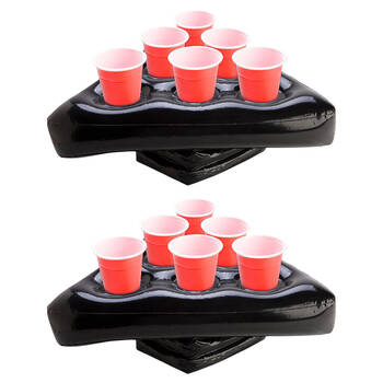 2PK MDI Beer Pong Hat Novelty Drinking Game 12x18cm - Black