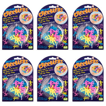 6PK MDI Creeblers Wrestler Crawlies Kids Sensory Play Toy 3y+