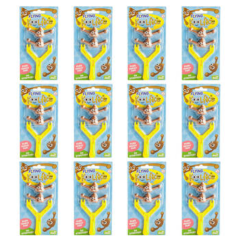 12PK Koolface Flying Smiling Poo Funny Flying Emoji Toy 10x19.5cm 5y+