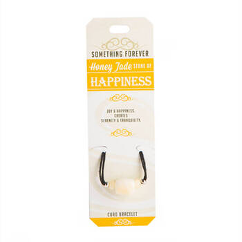 Wishstone Honey Jade Cord Bracelet Stone of Positivity