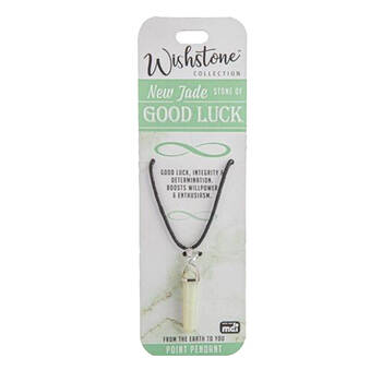 Wishtone Collection New Jade Goodluck Point Pendant 1x18cm - Green