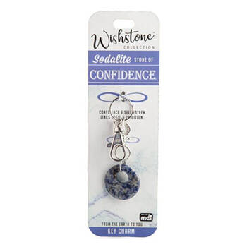 Wishstone Sodalite Key Charm Keychain Women's Bag Accessories Blue