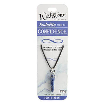 Wishstone Sodalite Point Pendant Necklace Women's Accessories Blue