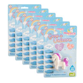 6PK Unicorn Kingdom Grow Unicorn Kids Educational Play Interactive Toy