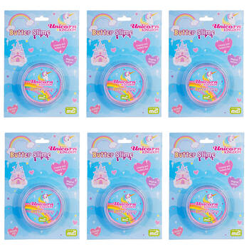 6PK Unicorn Kingdom Butter Slime Kids Sensory Play Toy Unicorn 3y+