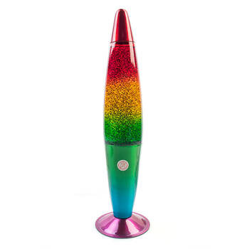 MDI Glitter Kids/Children Bedside Decor Table Lamp Rainbow
