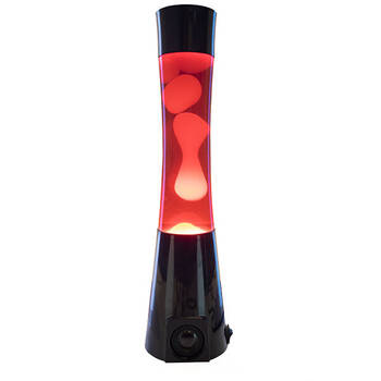 Art + Tech Motion Lamp Speaker LED Light Bluetooth 11.2x40cm - Black/Red