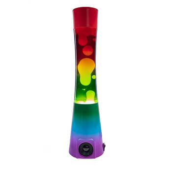 Art + Tech Motion Lamp Speaker LED Light Bluetooth 11.2x40cm - Rainbow