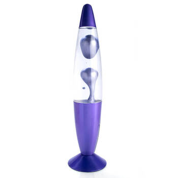 MDI Metallic Motion Lava Lamp Decorative Light 10x41cm - Purple