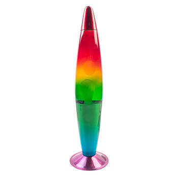 MDI Peace Motion Lamp Lava Magma Bedroom Night Light Decor 10x41cm Rainbow