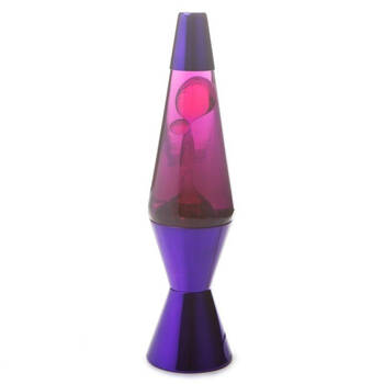MDI Metallic Motion Lava Lamp Decorative Light 9.2x36cm - Purple/Pink
