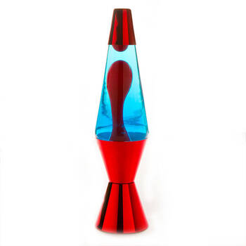 MDI Metallic Motion Lava Lamp Decorative Light 9.2x36cm - Red/Blue