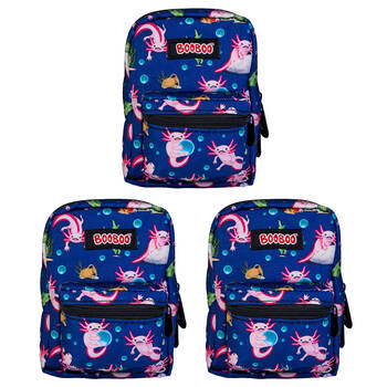 3PK MDI BooBoo Axolotl Backpack Minis Axolotl 11x15cm Kids/Children 3y+
