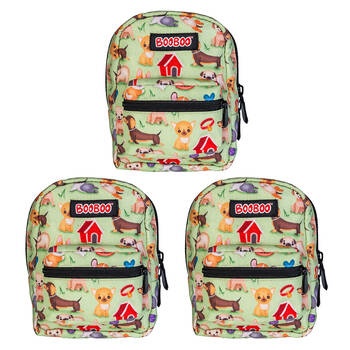 3PK MDI BooBoo Furever Pets Backpack Minis Dogs 11x15cm 3y+