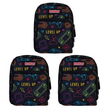 3PK MDI BooBoo Backpack Minis Gamer Black Mini Bag 11x15cm 3y+