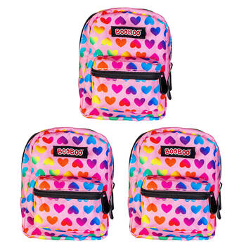 3PK MDI BooBoo Backpack Minis Heart Pink Mini Bag 11x15cm 3y+