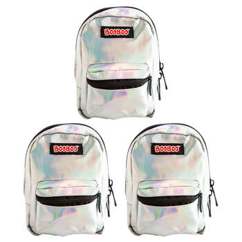3PK MDI BooBoo Backpack Minis Irid Silver Mini Bag 11x15cm 3y+