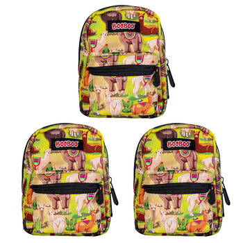 3PK MDI BooBoo Alpaca Valley Backpack Minis Llama V2 Mini Bag 11x15cm 3y+