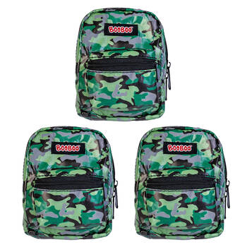 3PK MDI BooBoo Backpack Minis Ref Camo Grey Mini Bag 11x15cm 3y+