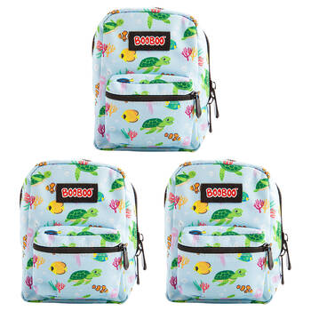 3PK MDI BooBoo Aquaworld Backpack Minis Sea Animal Mini Bag 11x15cm 3y+