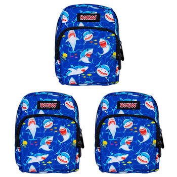3PK MDI BooBoo Shark Bay Backpack Minis Shark V2 Mini Bag 11x13cm 3y+